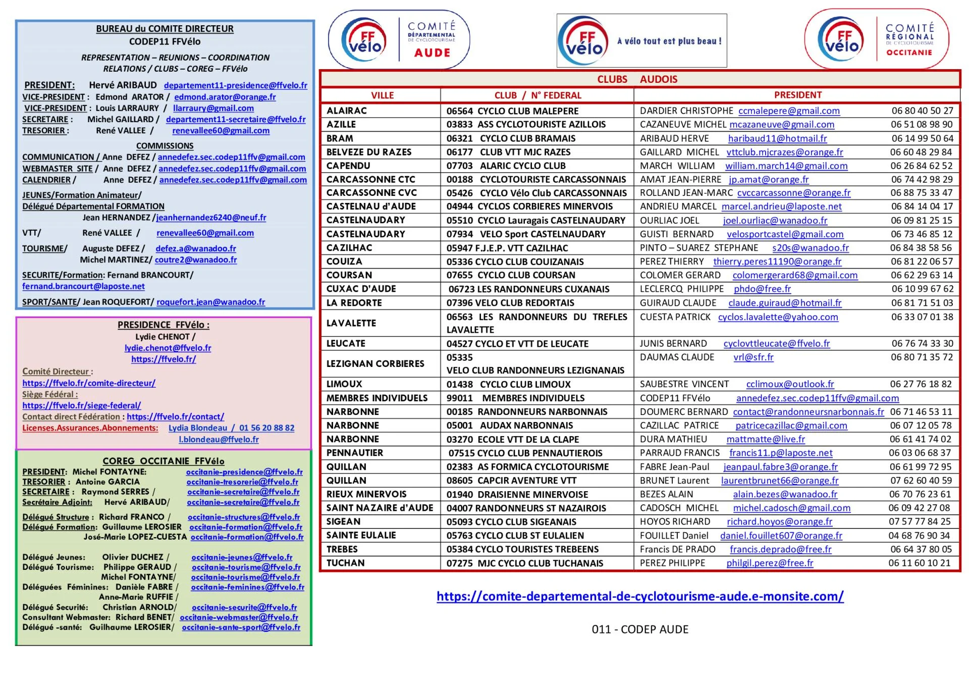 Calendrier 2026 verso